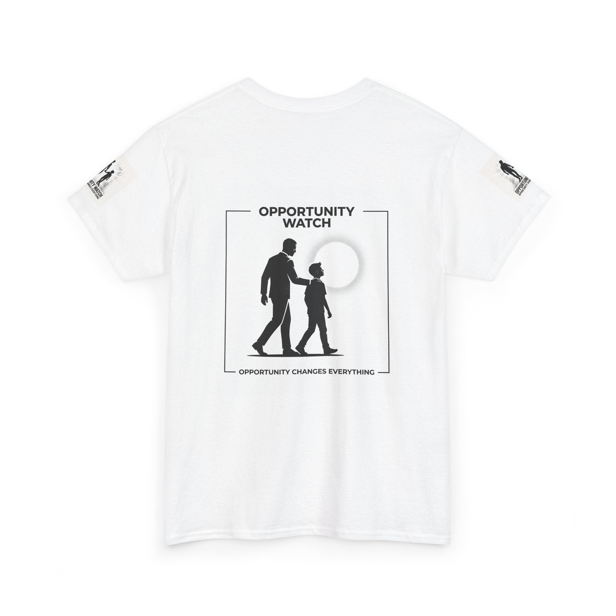 Opportunity Watch T‑Shirt — Motivational Father & Child Silhouette Tee
