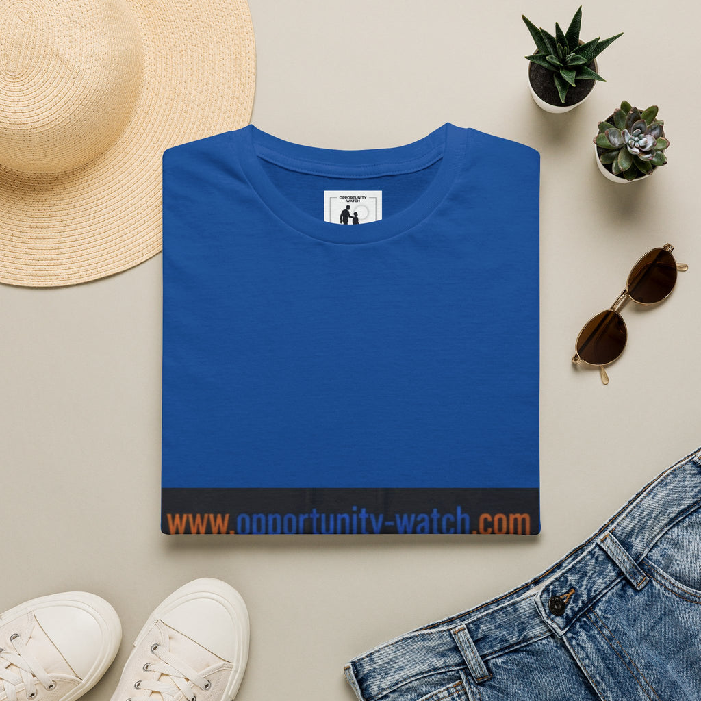 Website URL Stripe T-Shirt — www.opportunity-watch.com Graphic Tee