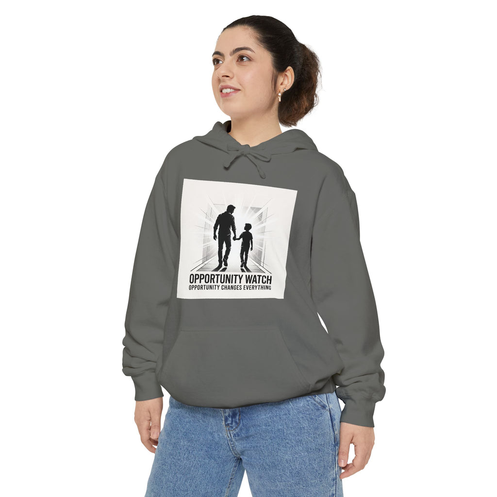 Opportunity Watch Hoodie — Graphic Family Silhouette Pullover