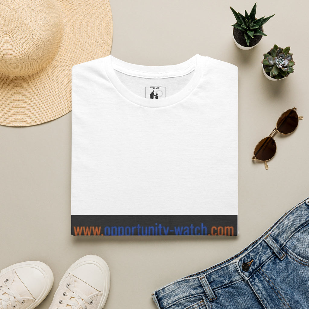 Website URL Stripe T-Shirt — www.opportunity-watch.com Graphic Tee