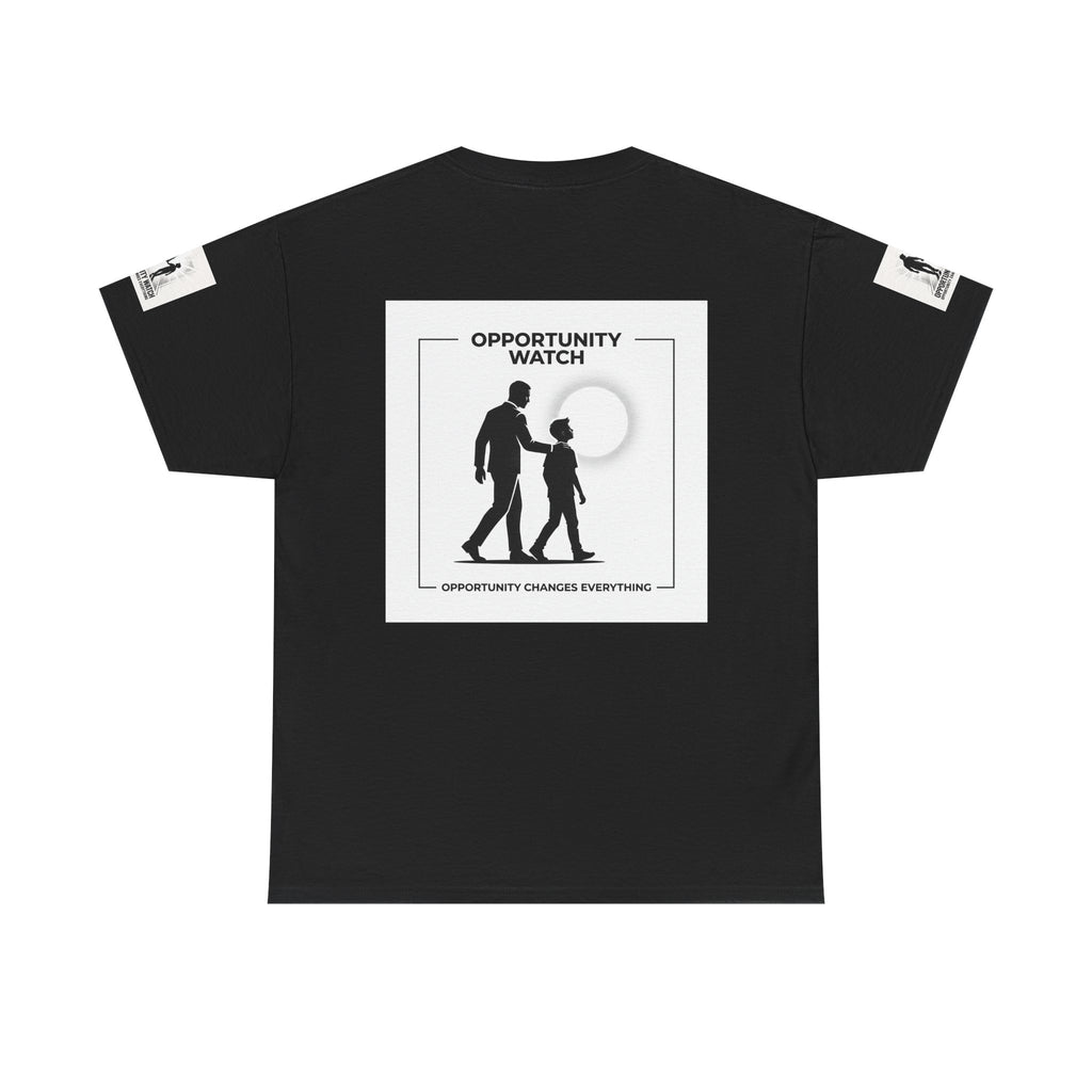 Opportunity Watch T‑Shirt — Motivational Father & Child Silhouette Tee