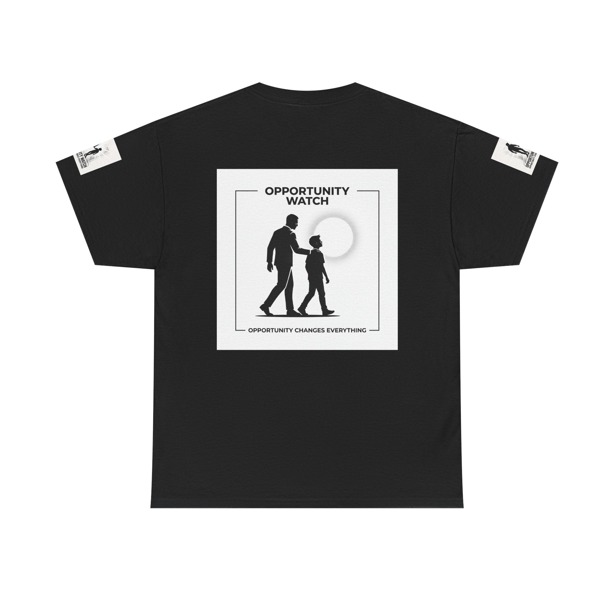 Opportunity Watch T‑Shirt — Motivational Father & Child Silhouette Tee