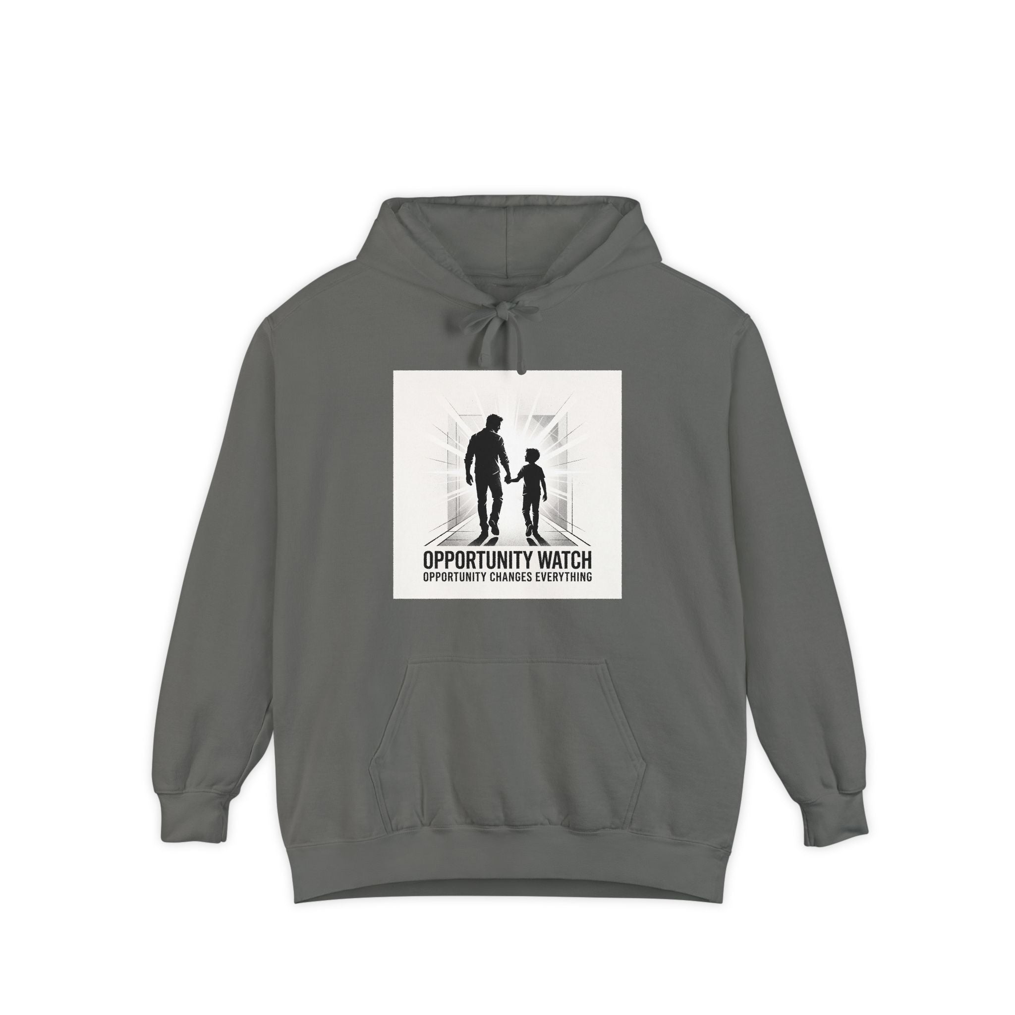Opportunity Watch Hoodie — Graphic Family Silhouette Pullover