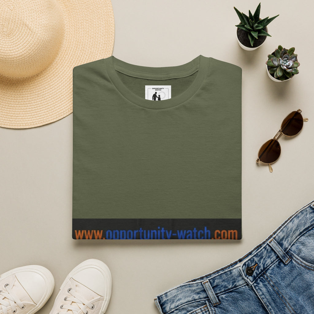 Website URL Stripe T-Shirt — www.opportunity-watch.com Graphic Tee