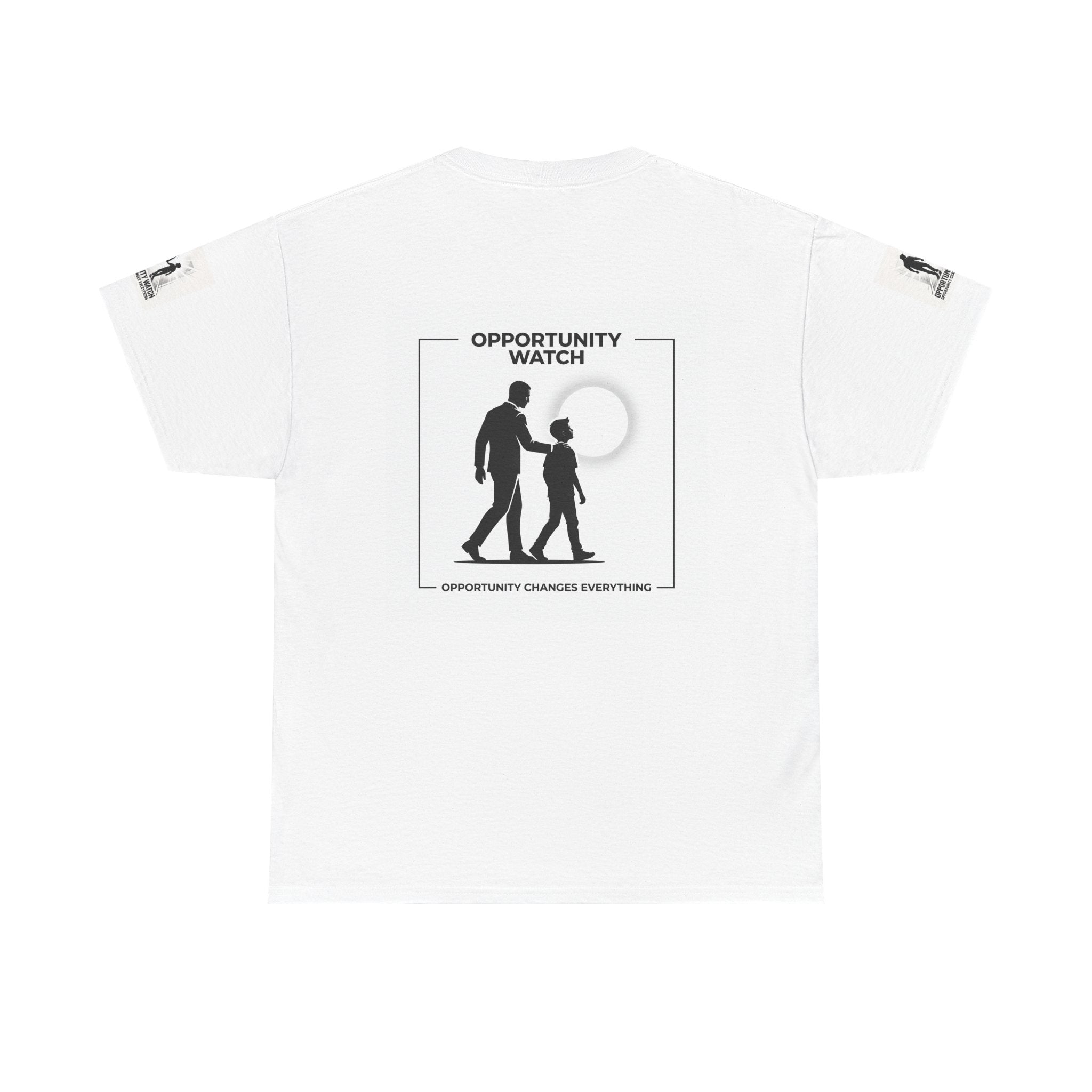 Opportunity Watch T‑Shirt — Motivational Father & Child Silhouette Tee