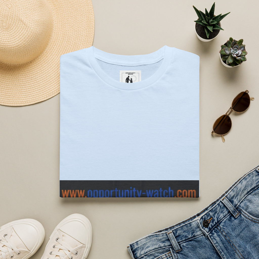 Website URL Stripe T-Shirt — www.opportunity-watch.com Graphic Tee